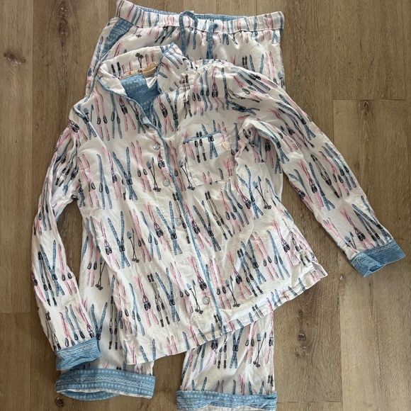 Munki Munki ski pattern soft cotton pajamas set medium - Picture 1 of 3
